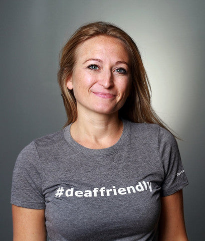 #deaffriendly Tri-Blend Girly Tee